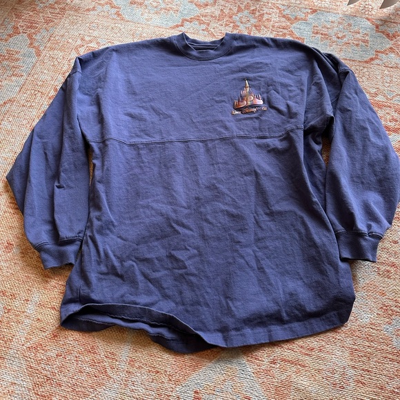 Walt Disney world 50th anniversary purple holographic spirit jersey size medium - Picture 2 of 6